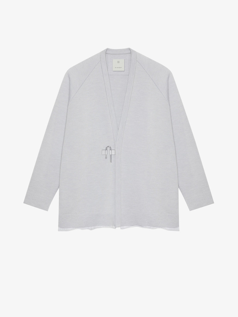CARDIGAN IN WOOL AND SILK WITH U-LOCK 1