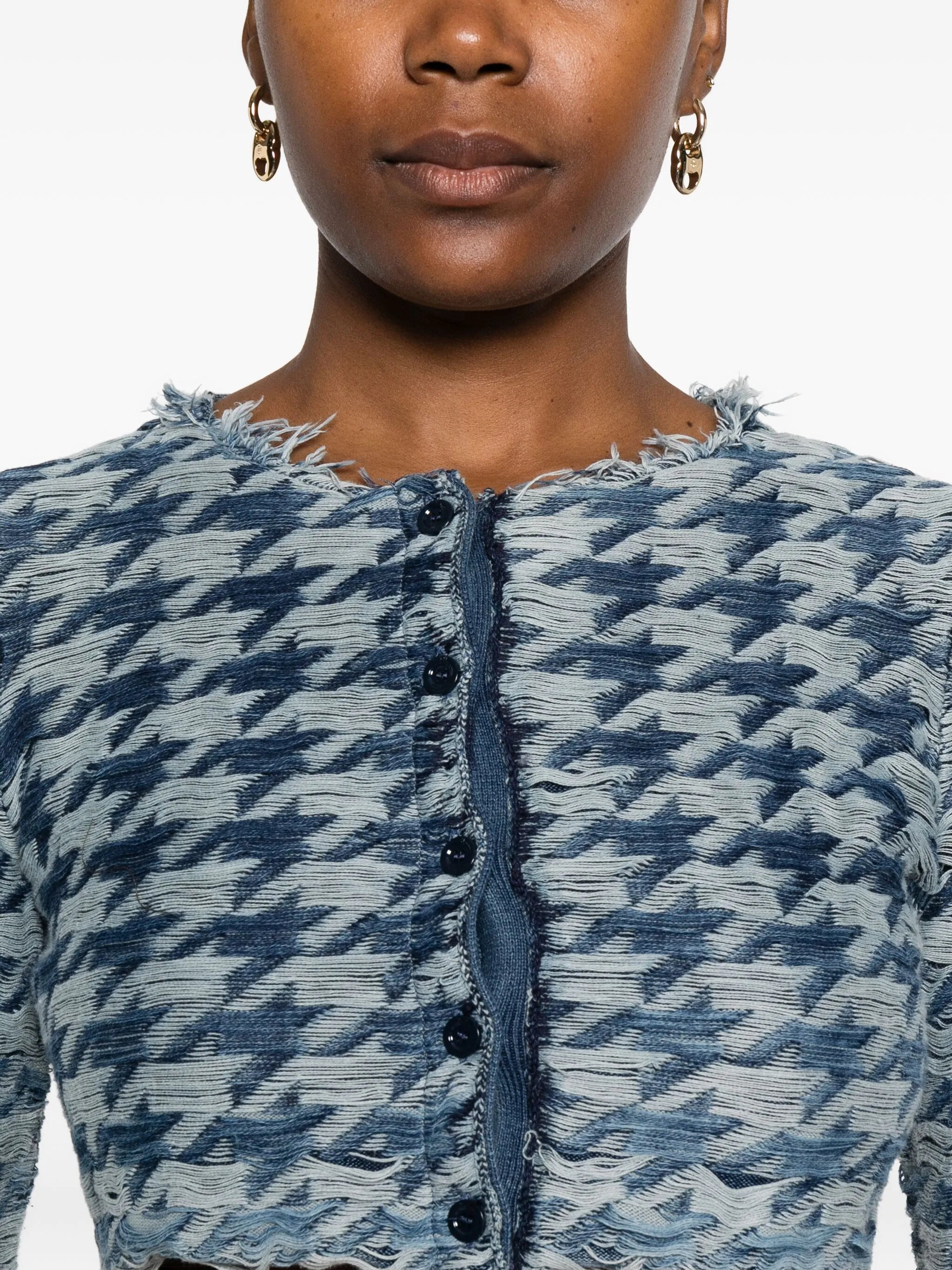 Diesel Houndstooth-pattern Cardigan - 4