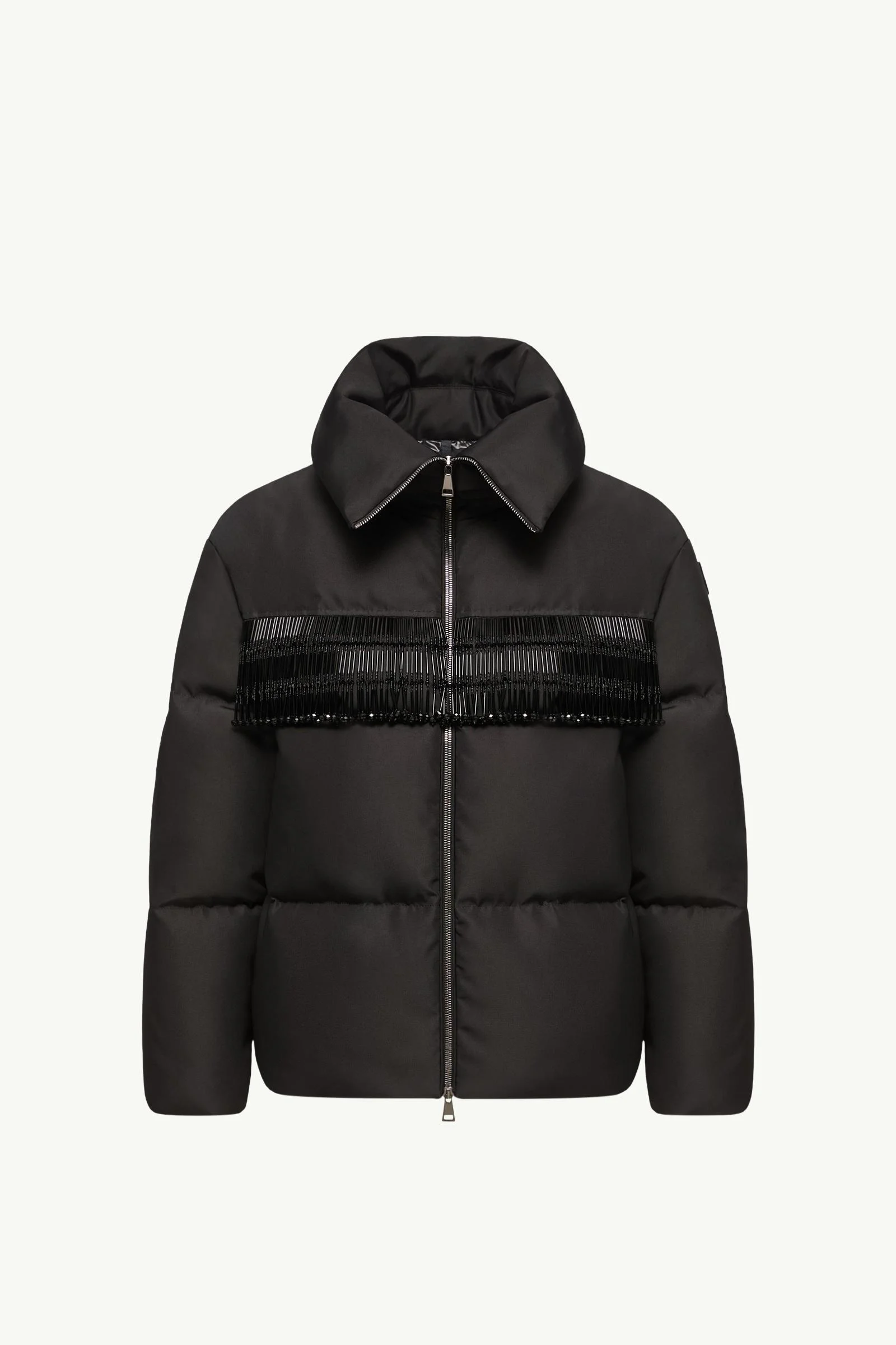 Manchot Beaded-Trim Mid-Length Down Jacket - 1