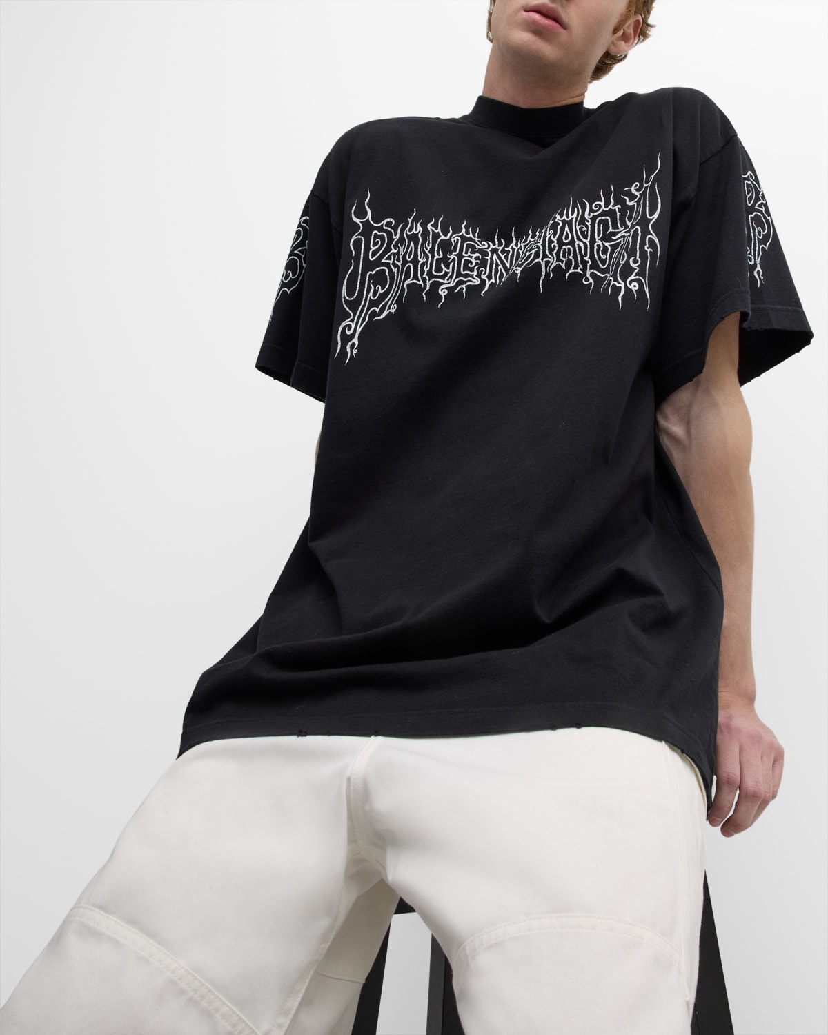 BALENCIAGA Men's Darkwave Oversized T-Shirt | neimanmarcus