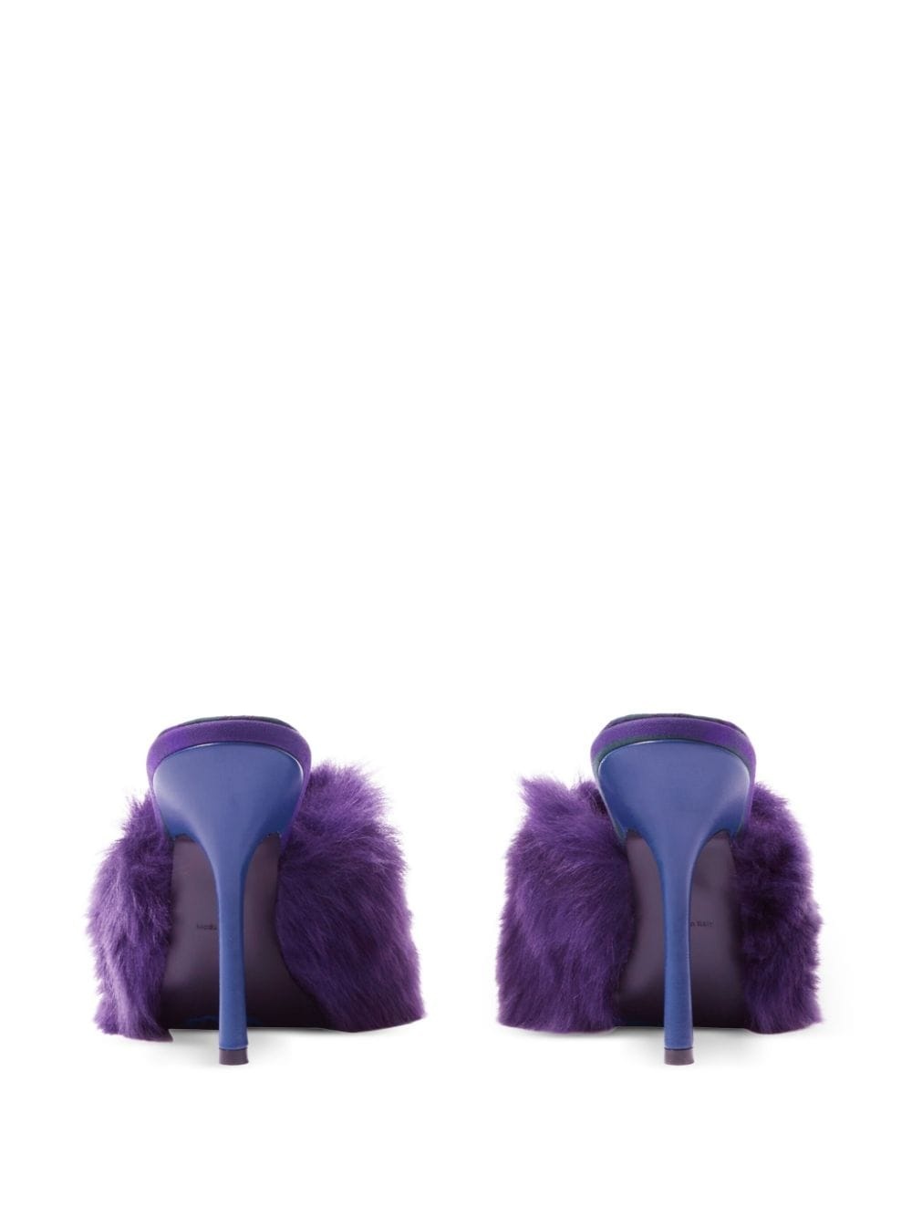 Minnie 115mm shearling mules - 3
