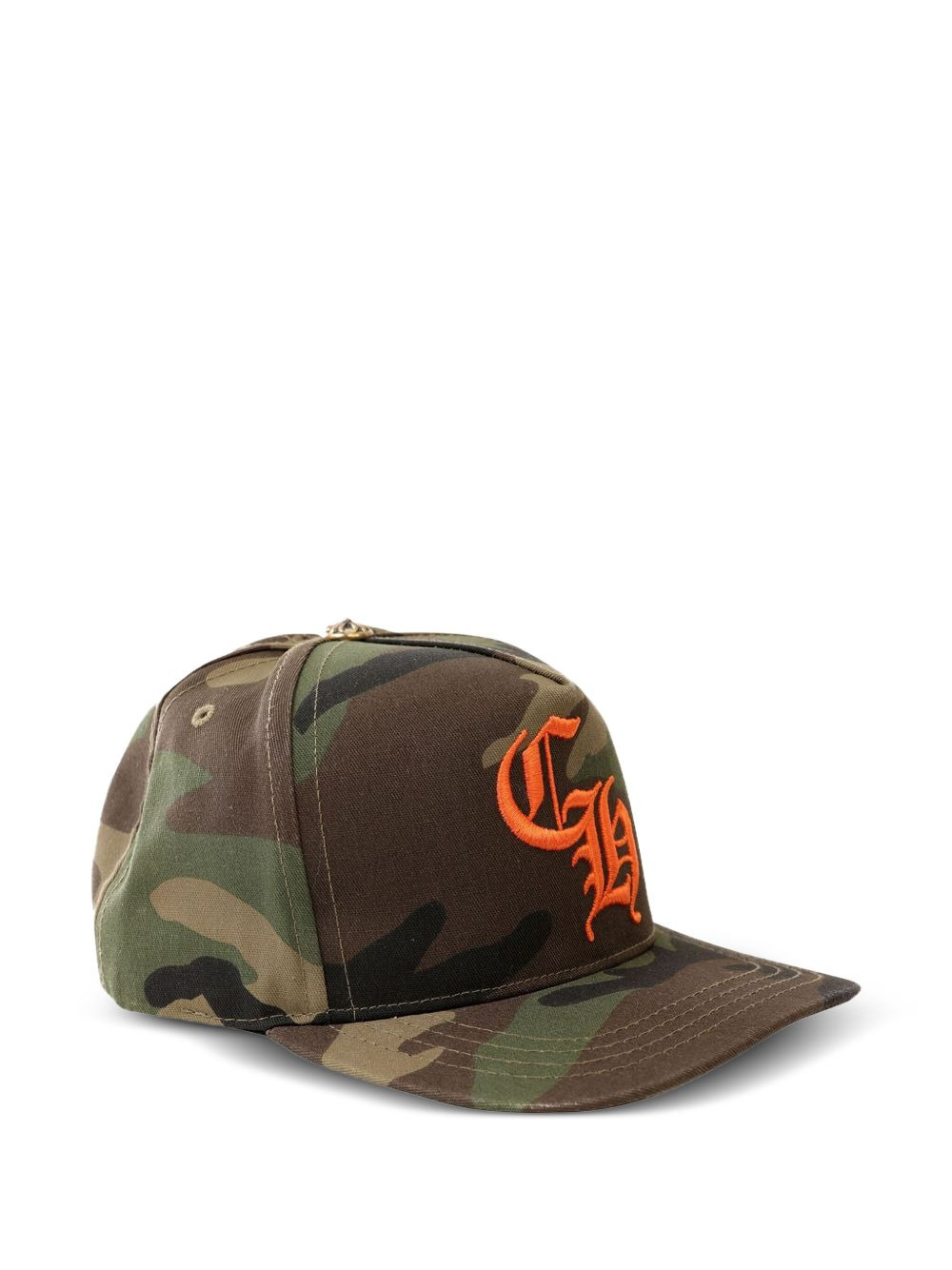 camouflage-print logo-embroidered cap - 3
