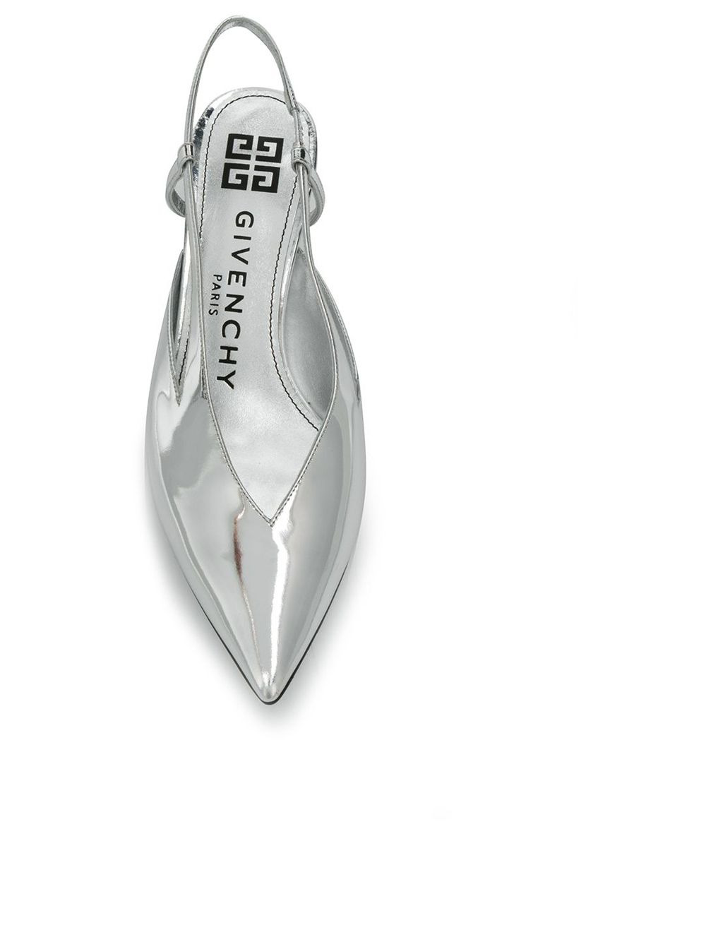 mirrored slingback pumps - 4