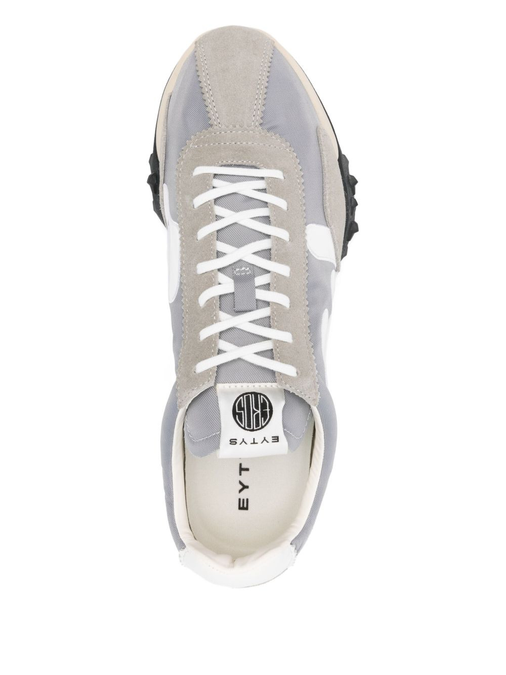 Eros logo-detail suede sneakers - 4