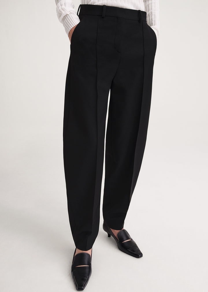 Barrel leg trousers black - 5