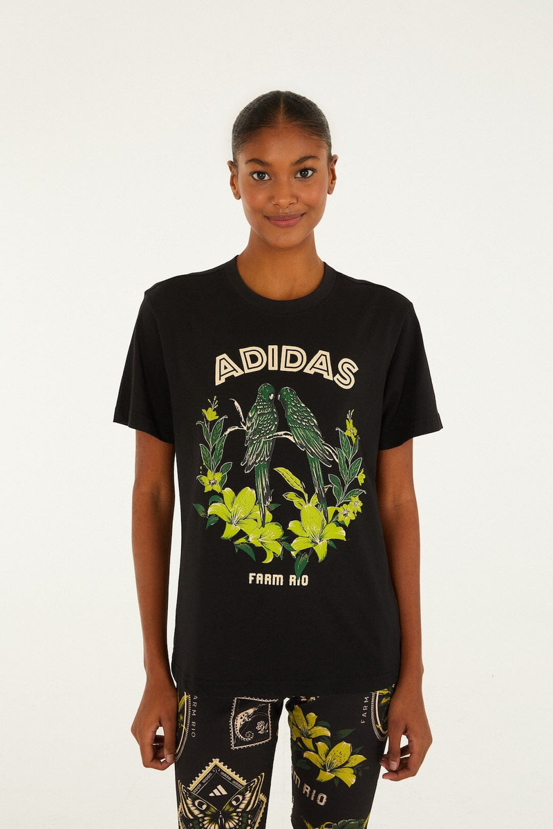 Birds Black Adidas T-Shirt 1