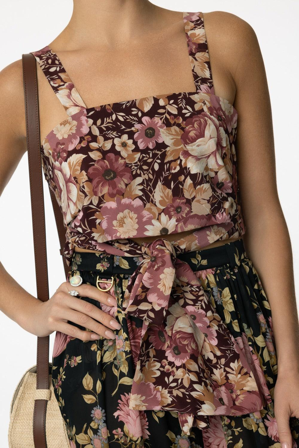 Cropped Front-Tie Tank - 3