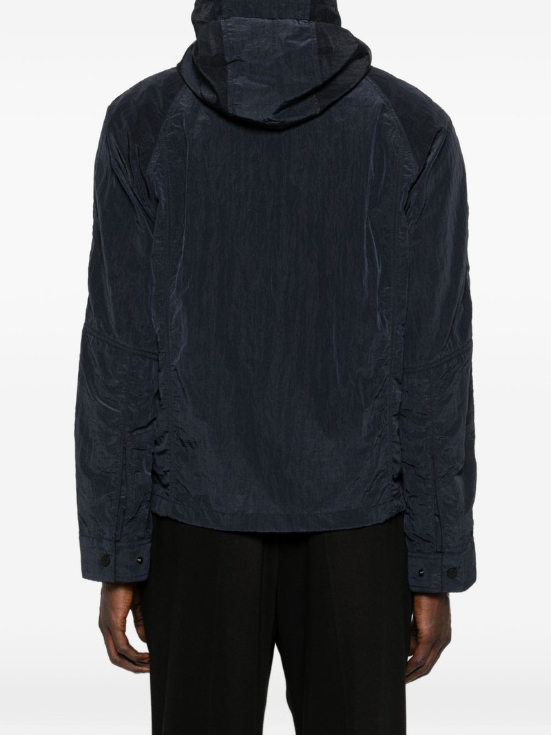 hooded crinkled-texture jacket 4