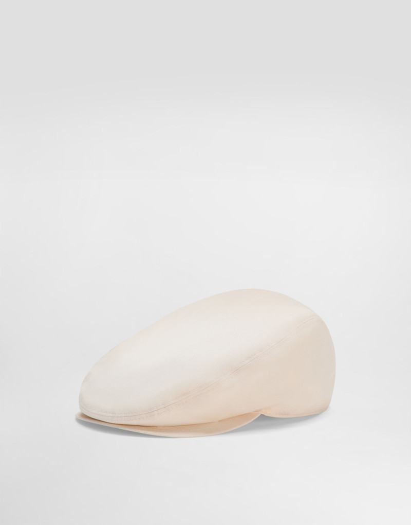 Cotton gabardine flat cap 1