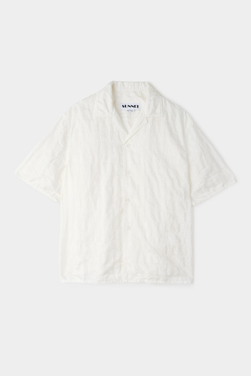 SHORT 소매 SHIRT / 크림 - 1