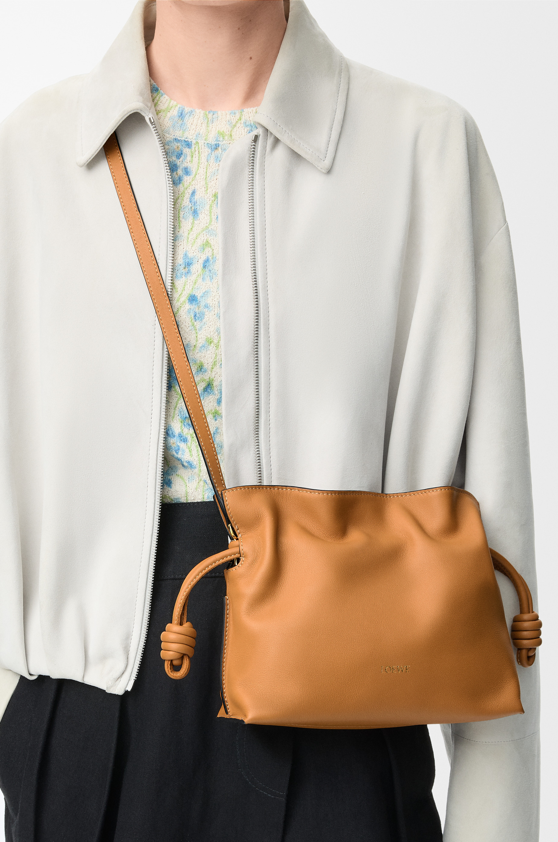Mini Flamenco clutch in nappa calfskin - 2
