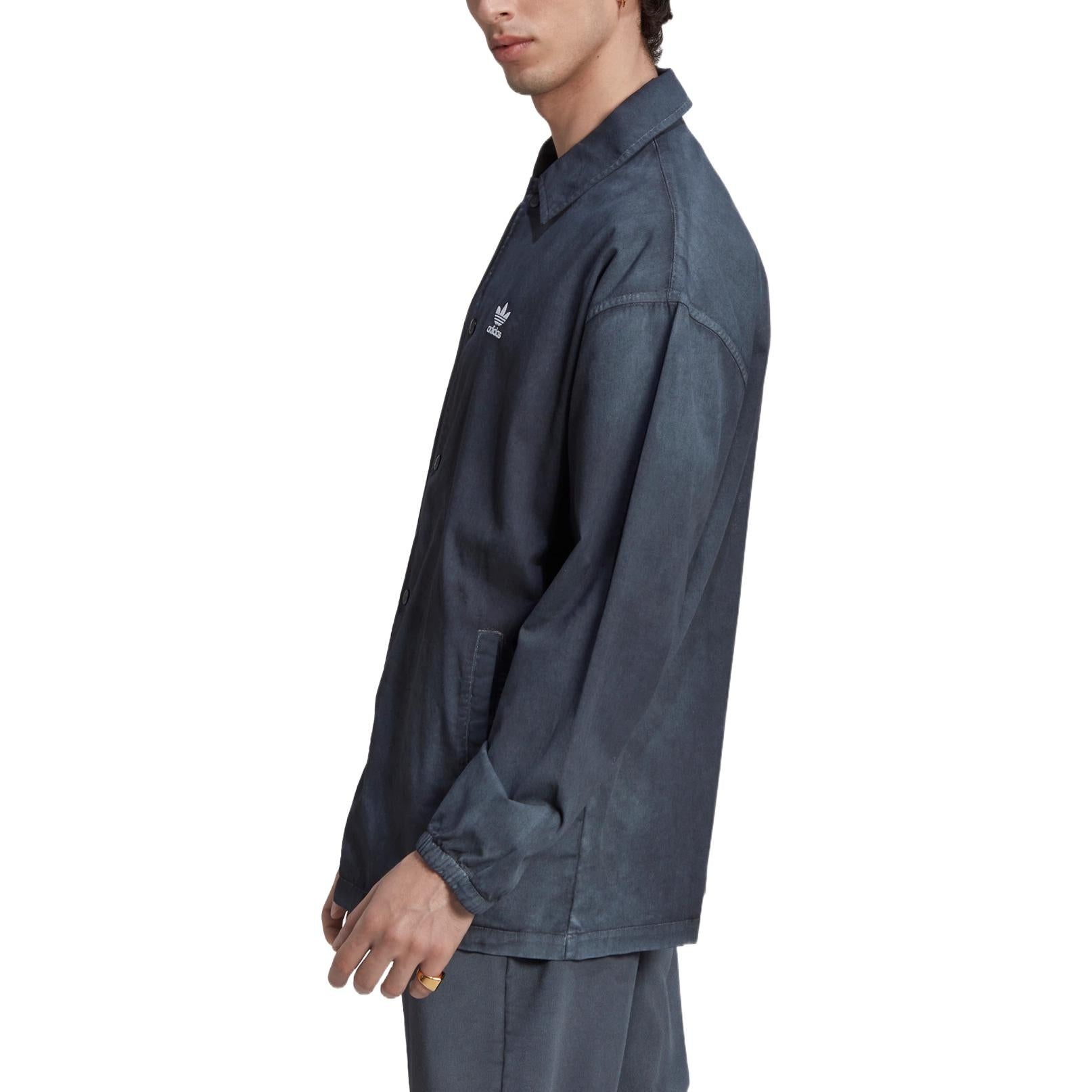 adidas originals Essentials+ Dye Coach Shirt 'Black' HK7513 - 4