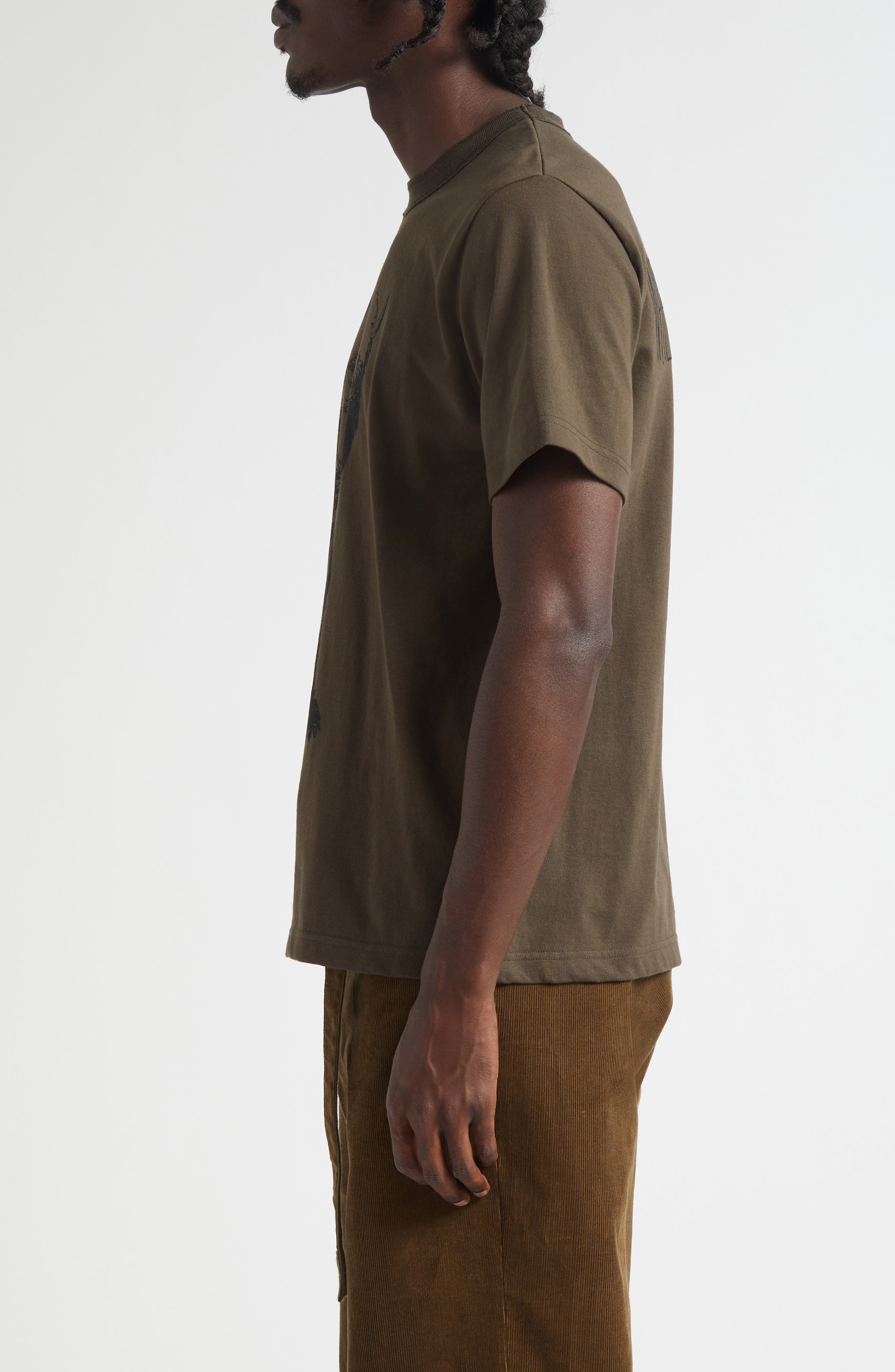 Sacai 'Where the Wild Things Are' Graphic T-Shirt in Dark Khaki at Nordstrom - 3