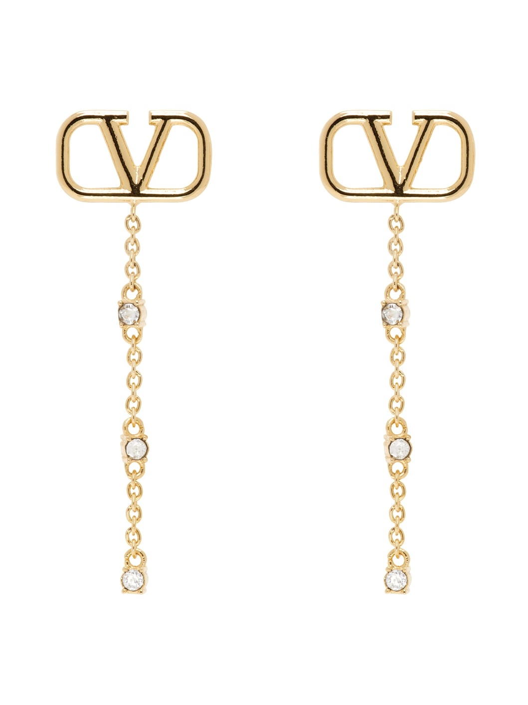 Gold VLogo Signature Earrings - 1