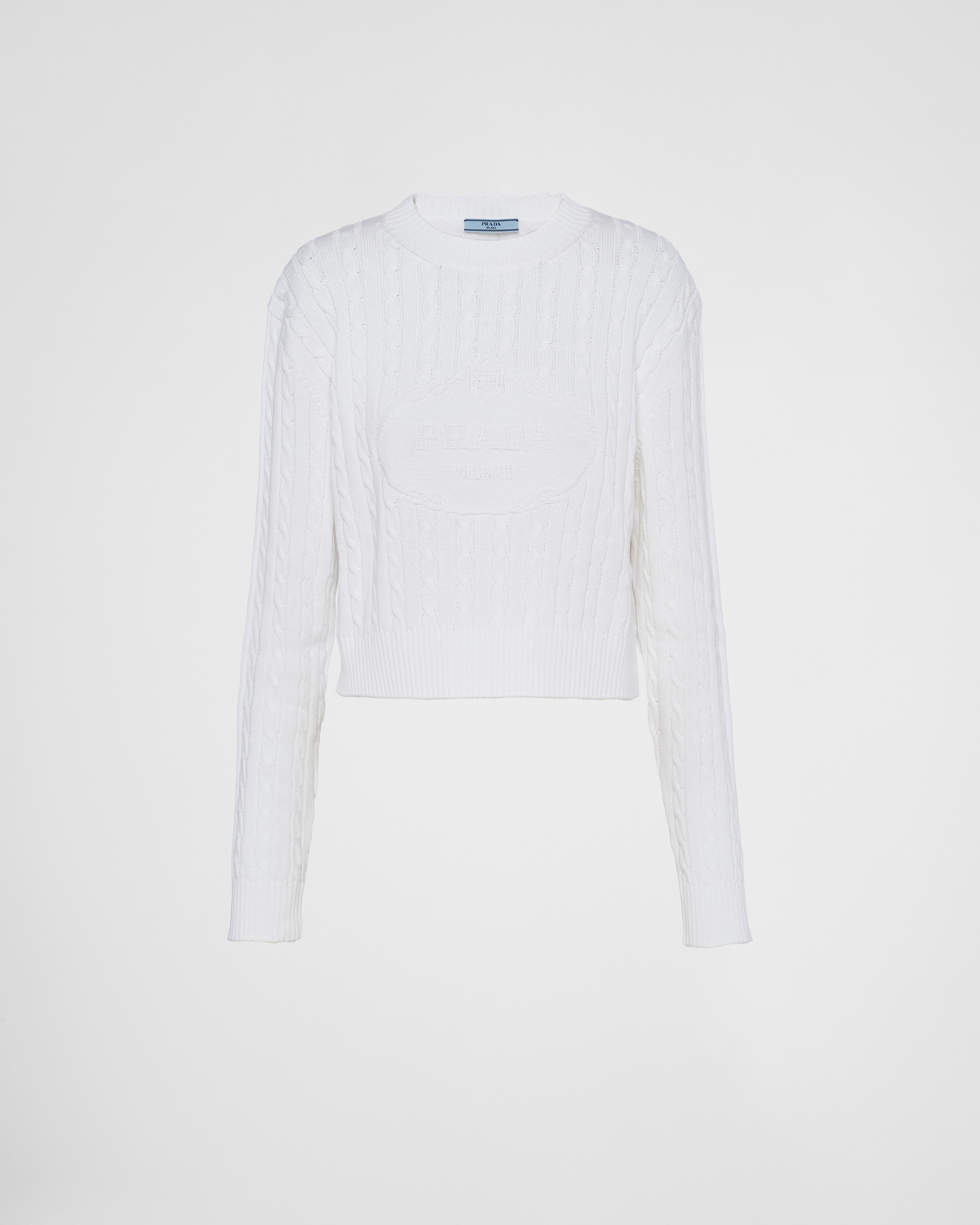 Cotton crew-neck sweater - 1