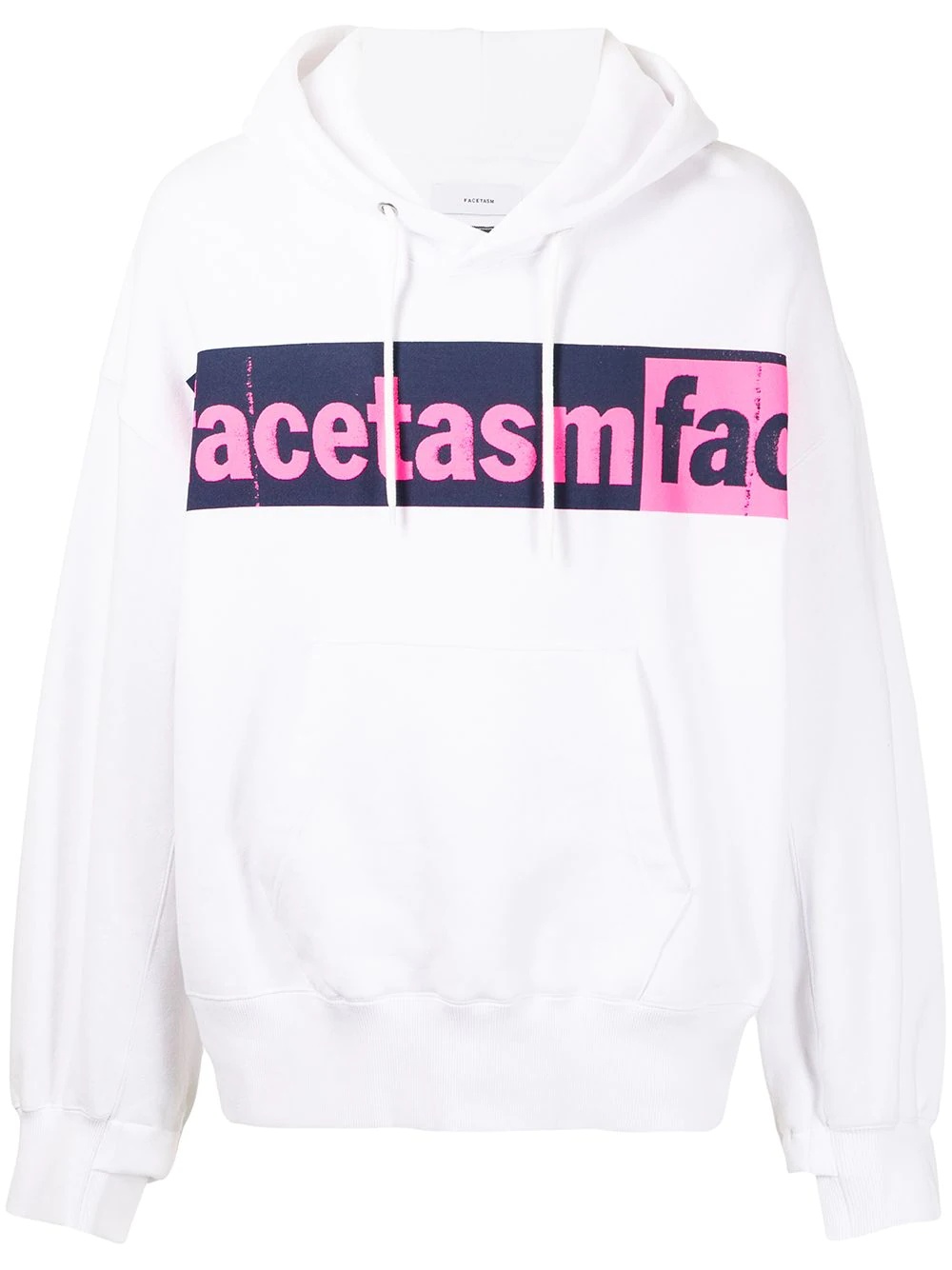 logo-print cotton hoodie - 1