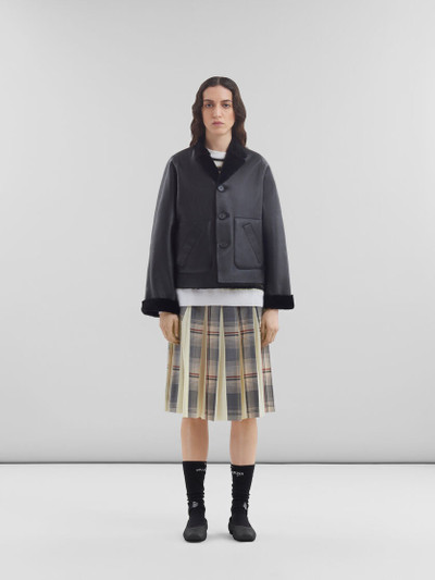 Marni BLACK REVERSIBLE SHEARLING JACKET outlook