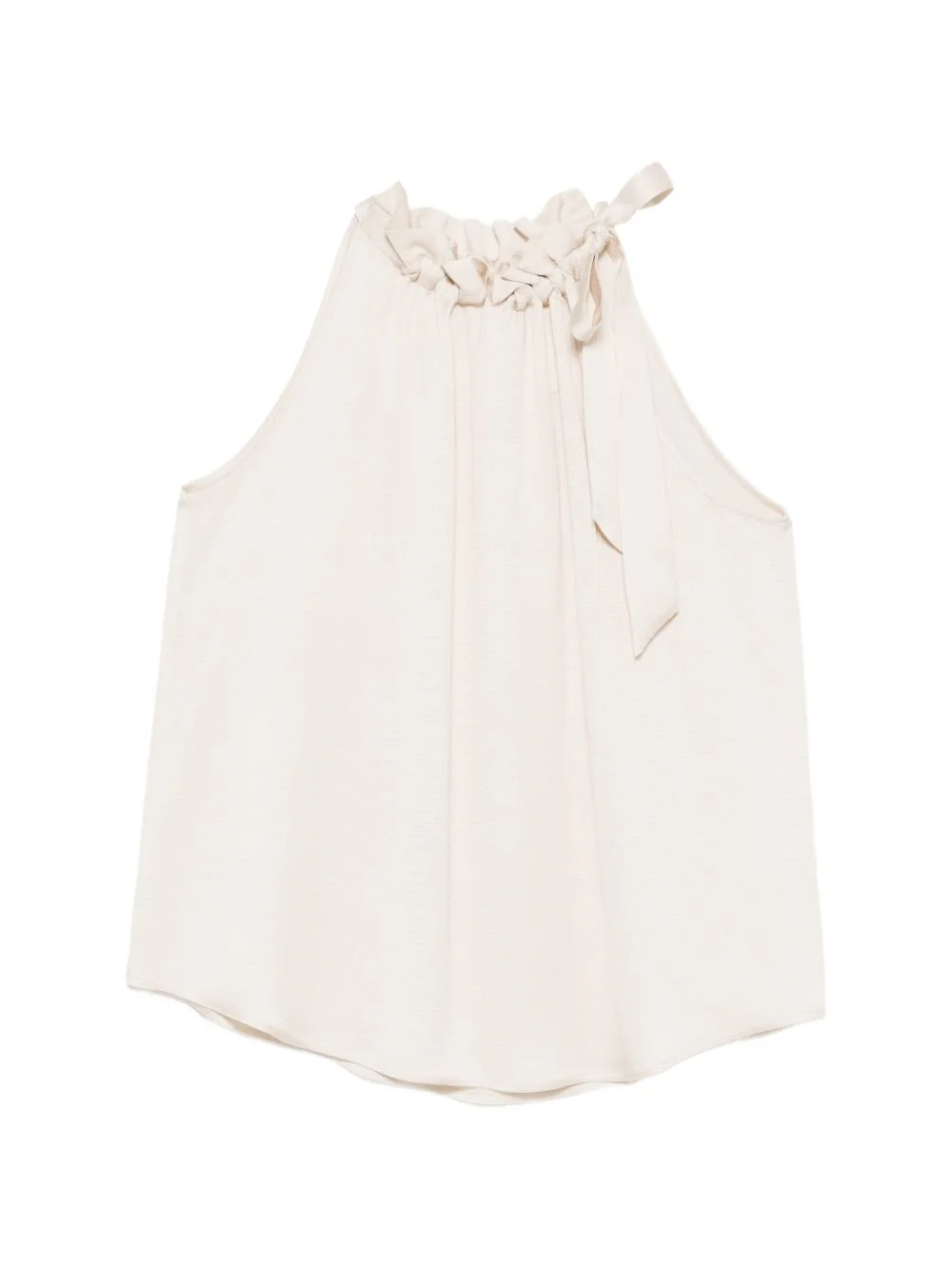 ruffled tie blouse - 1