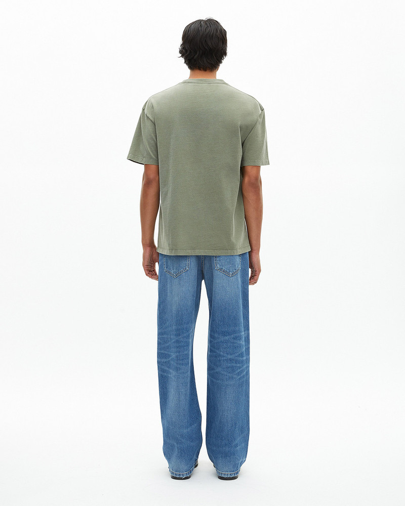 T-SHIRT WITH KHAKI SCREEN PRINT 3