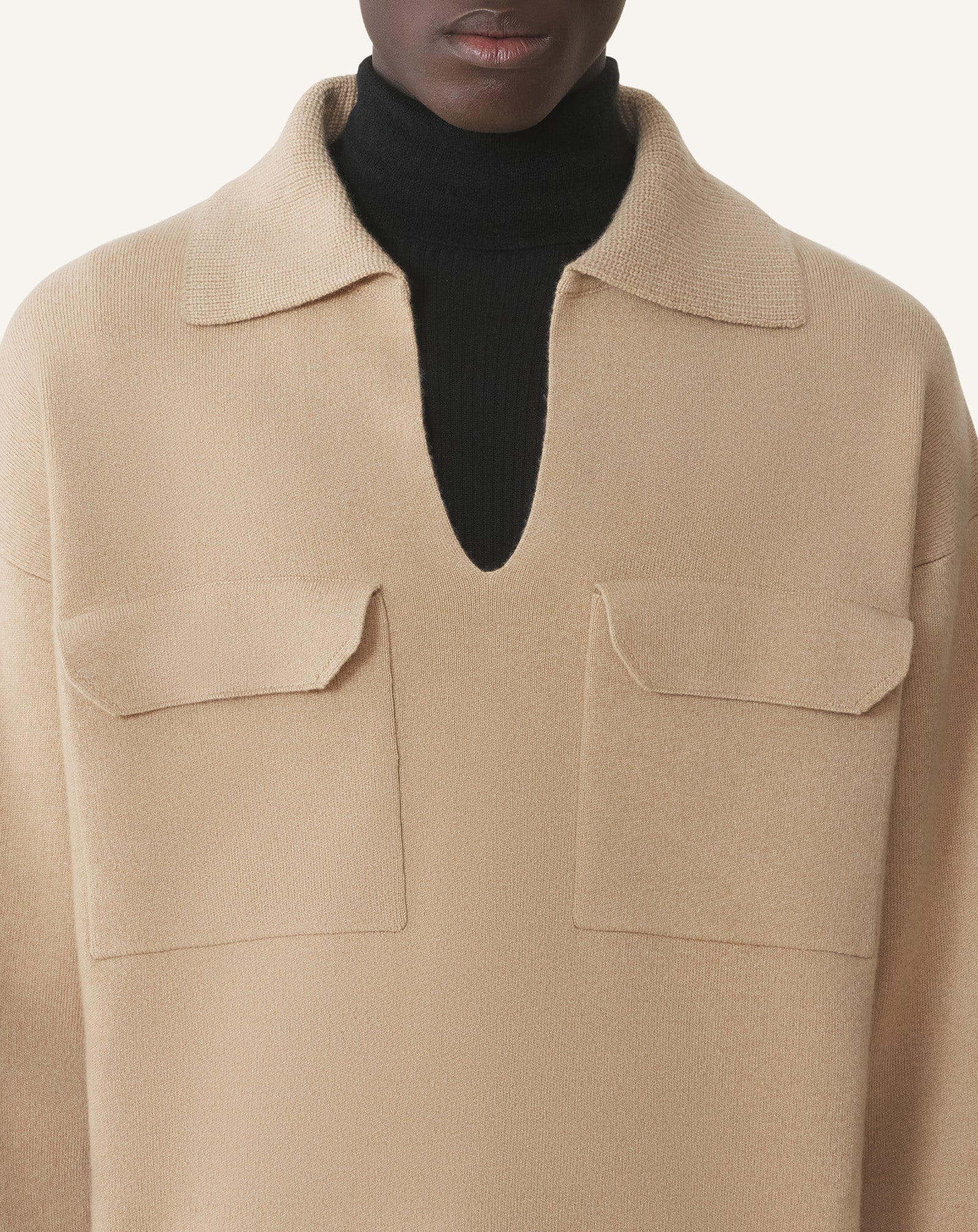 CASHMERE POLO SHIRT - 5