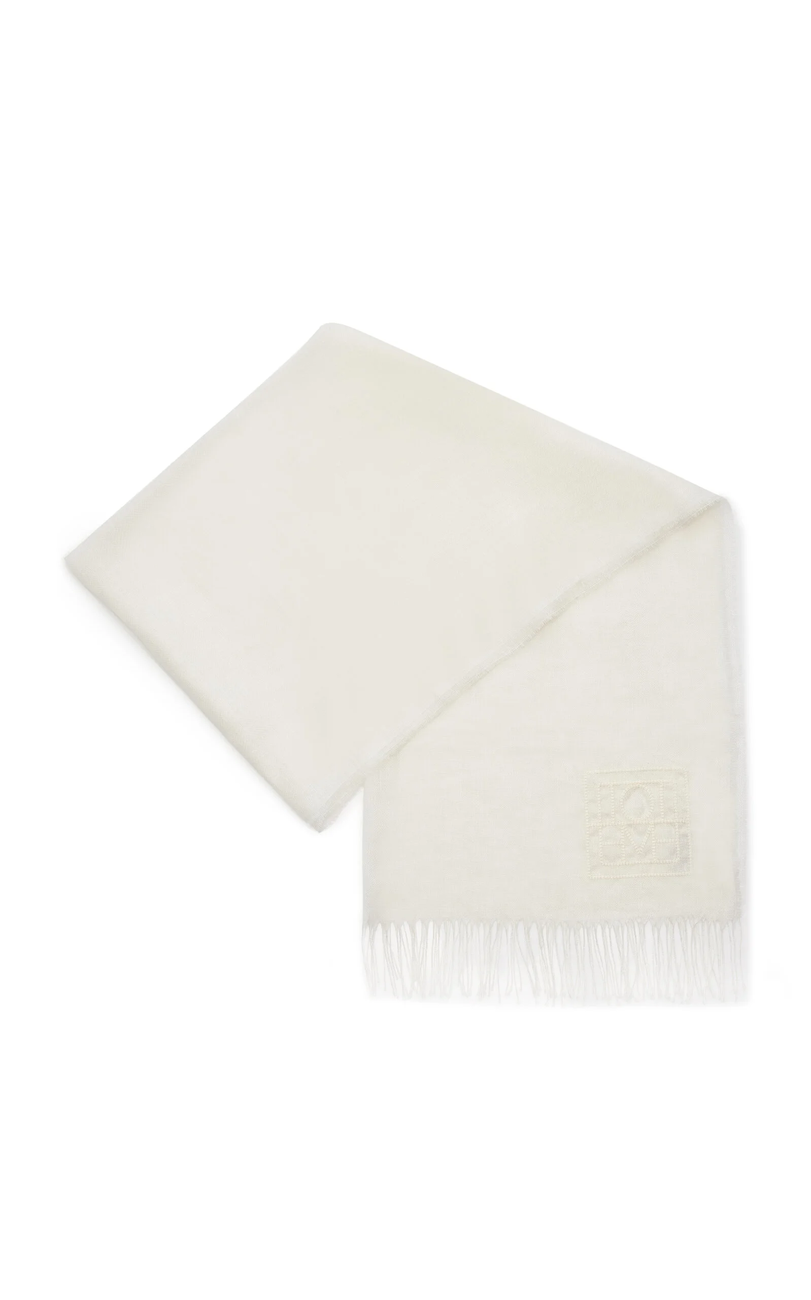 Linen Scarf white - 1