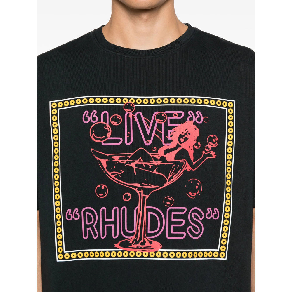 Rhude Black T-Shirts & Vests - T-Shirts Men - 2