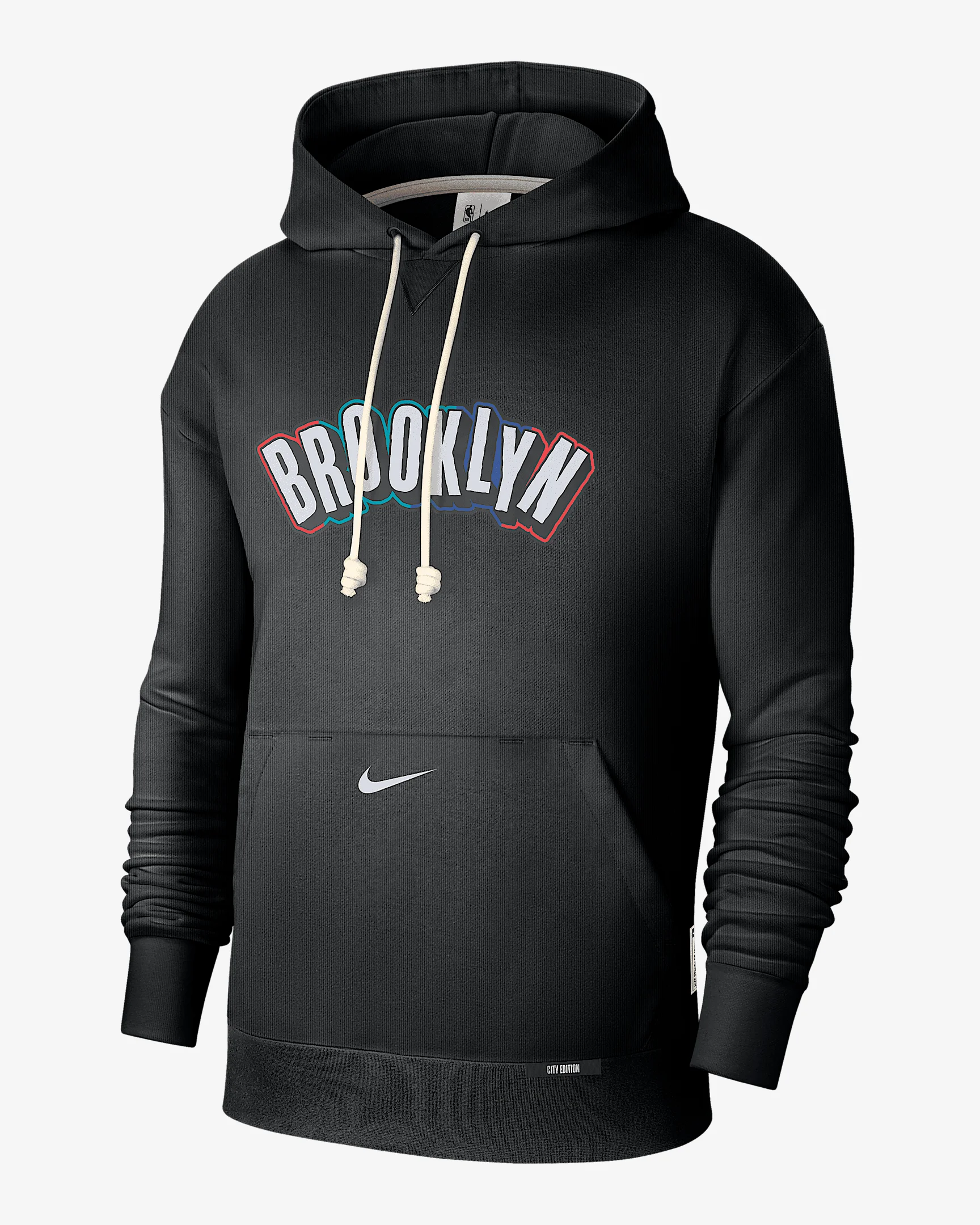 Brooklyn Nets Standard Issue City Edition Men's Nike Dri-FIT NBA Courtside Hoodie - 1