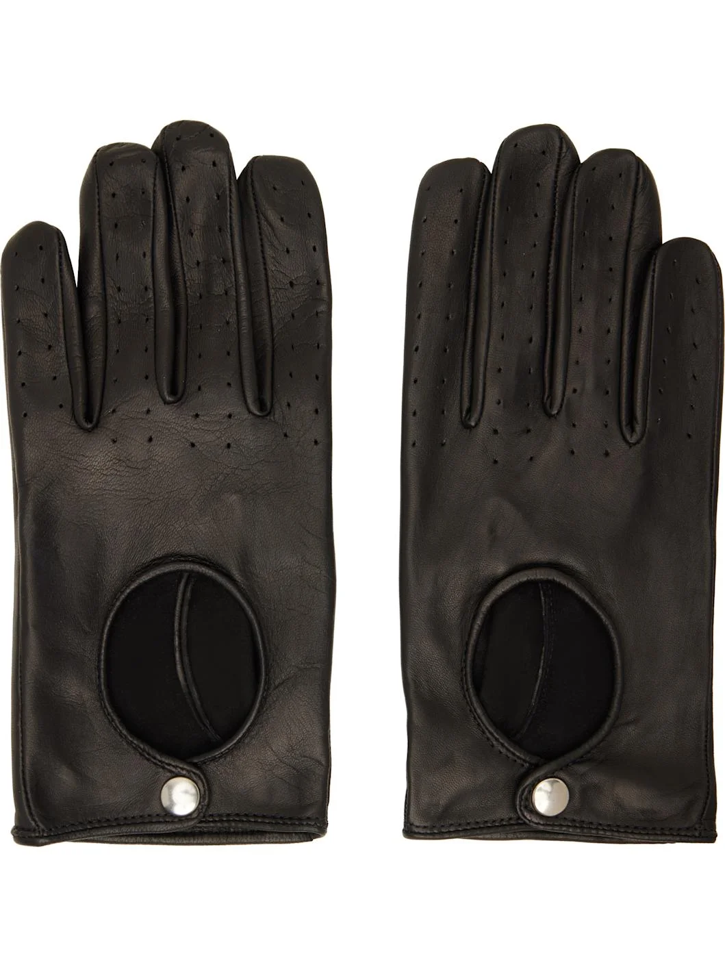 Black Driving Gloves - 1