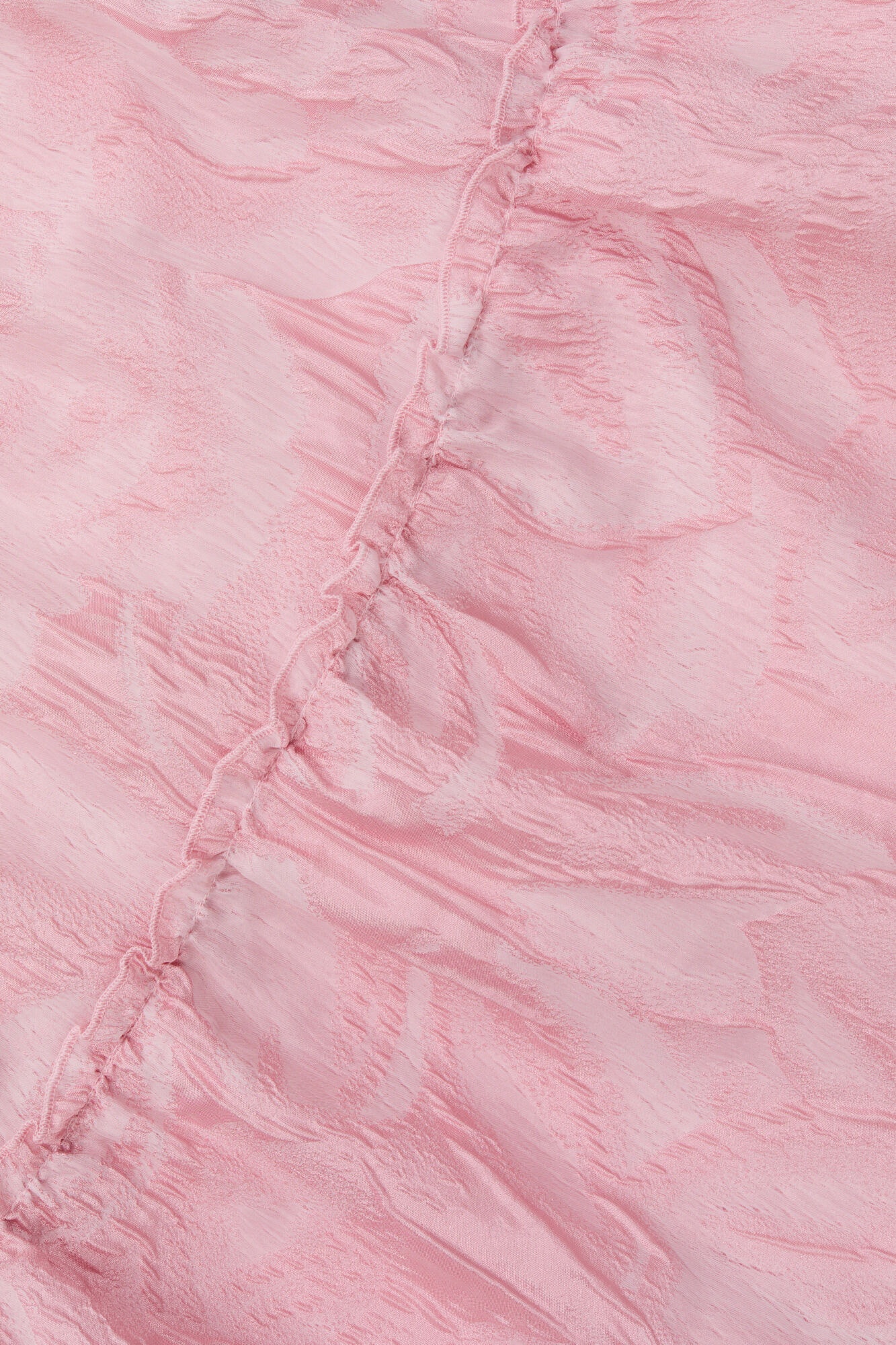 PINK TEXTURED CLOQUÉ MINI SKIRT - 5