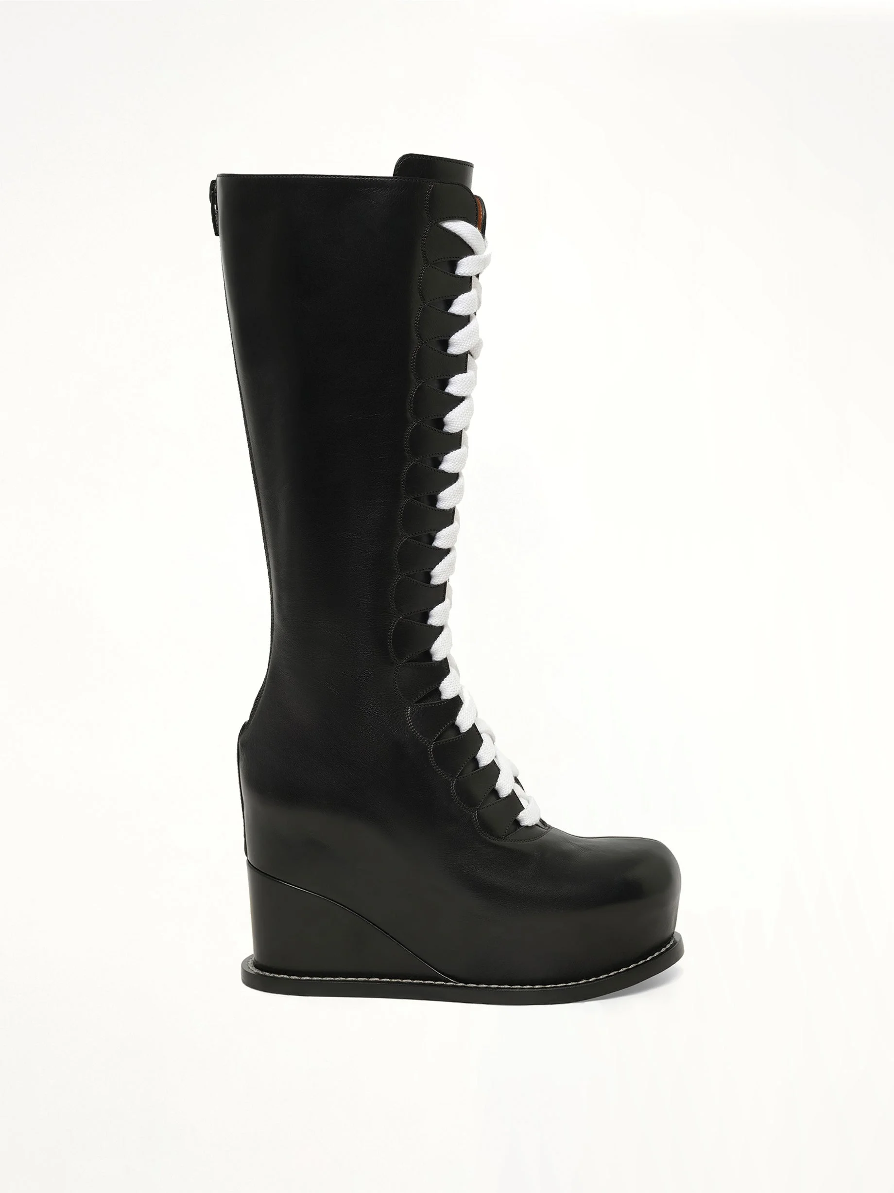 Wedge Frida Boots in Black - 1