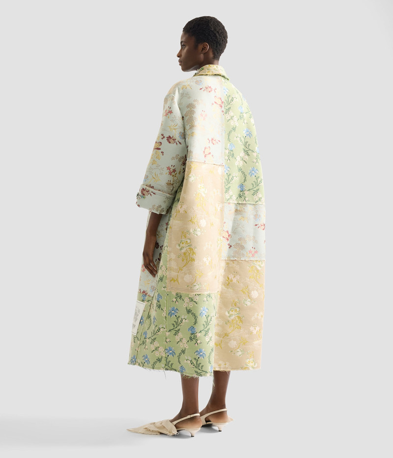 EMBROIDERED FLORAL JACQUARD COAT 4