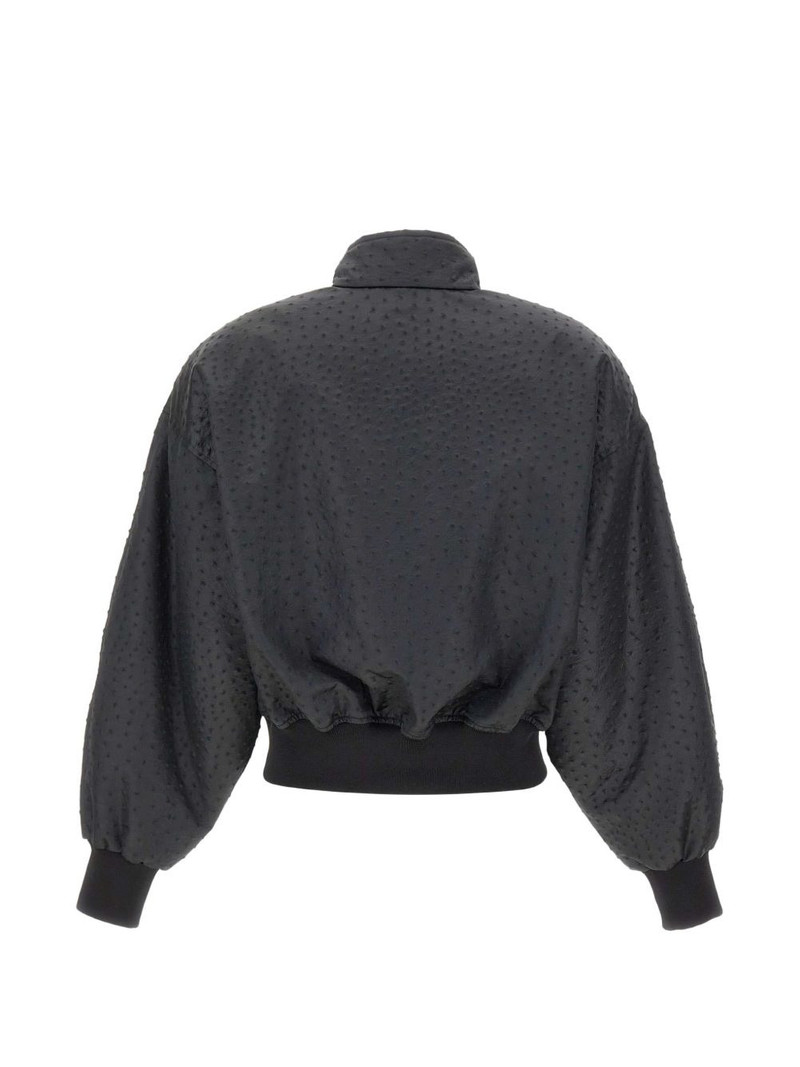 embossed high-neck jacket 3