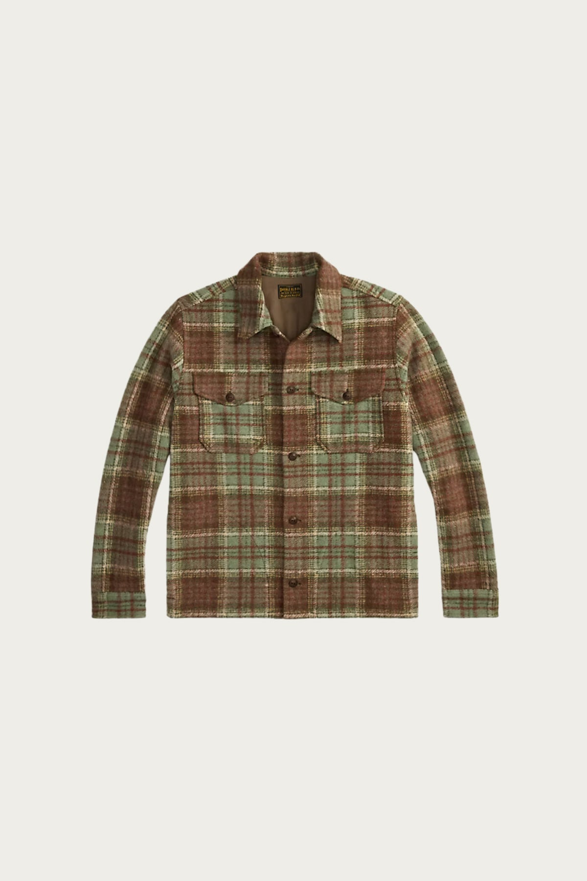 Plaid Wool-Blend Workshirt - Green/Multi - 1