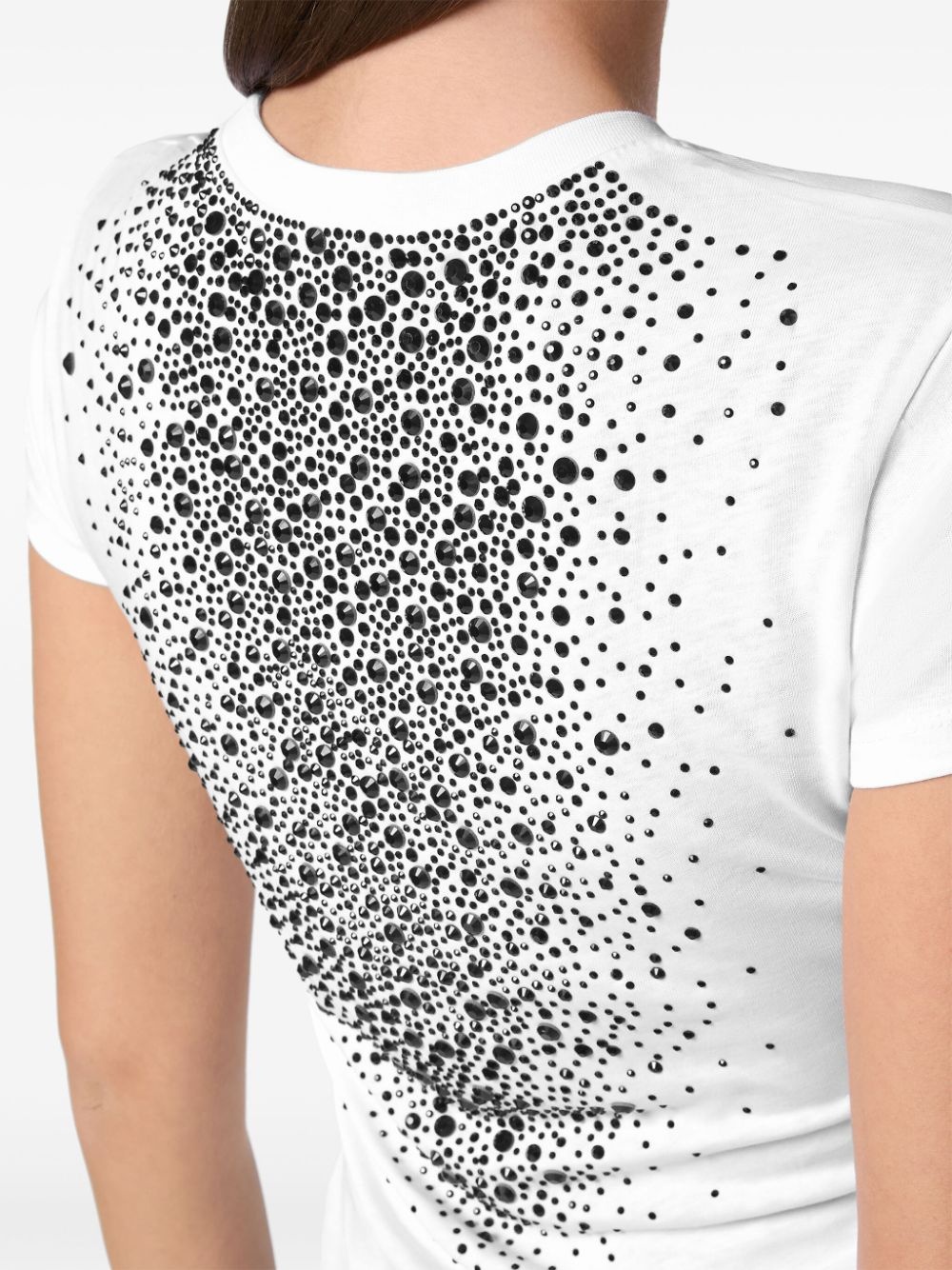 crystal-embellished T-shirt - 4