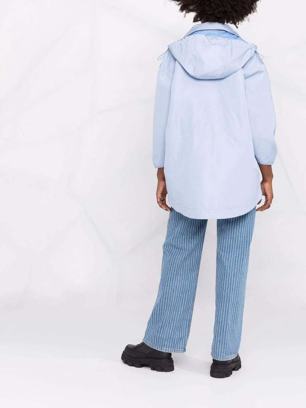 belted hooded jacket - 4