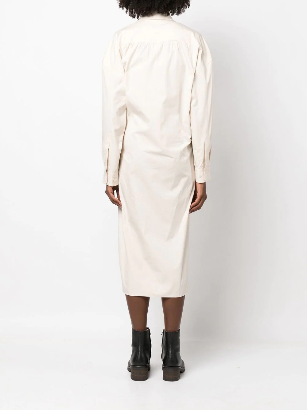 Twisted shirt dress - 4