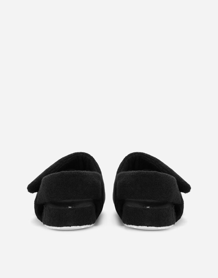 Terrycloth sandals with logo tag - 3
