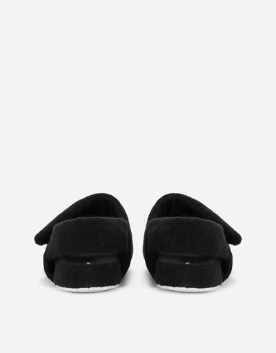 Dolce & Gabbana Terrycloth sandals with logo tag outlook
