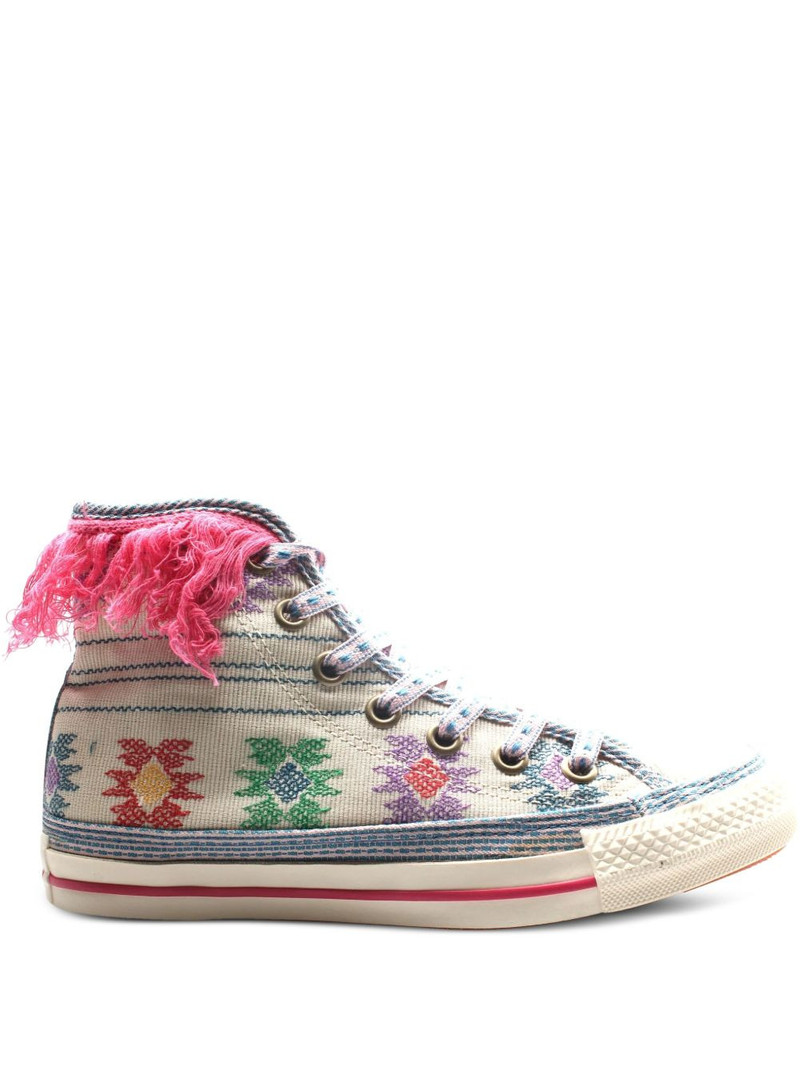 fringe-detail sneakers 1