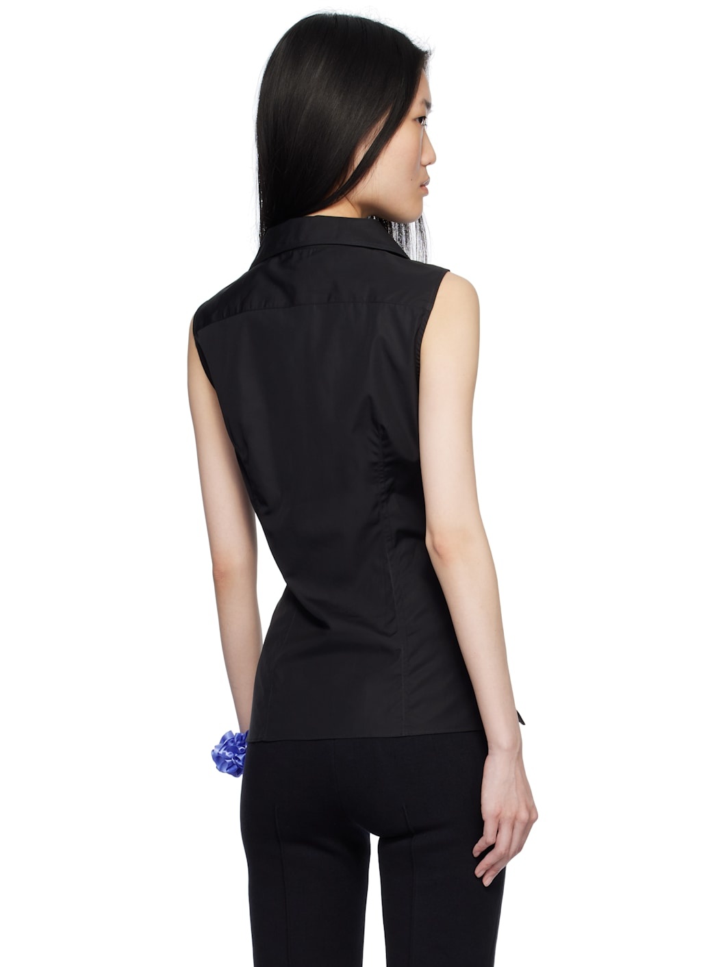 Black Rosie Sleeveless Shirt - 3