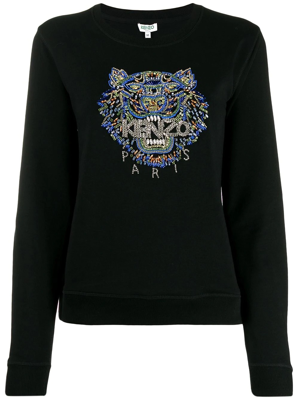 Tiger hand-embroidered sweatshirt - 1