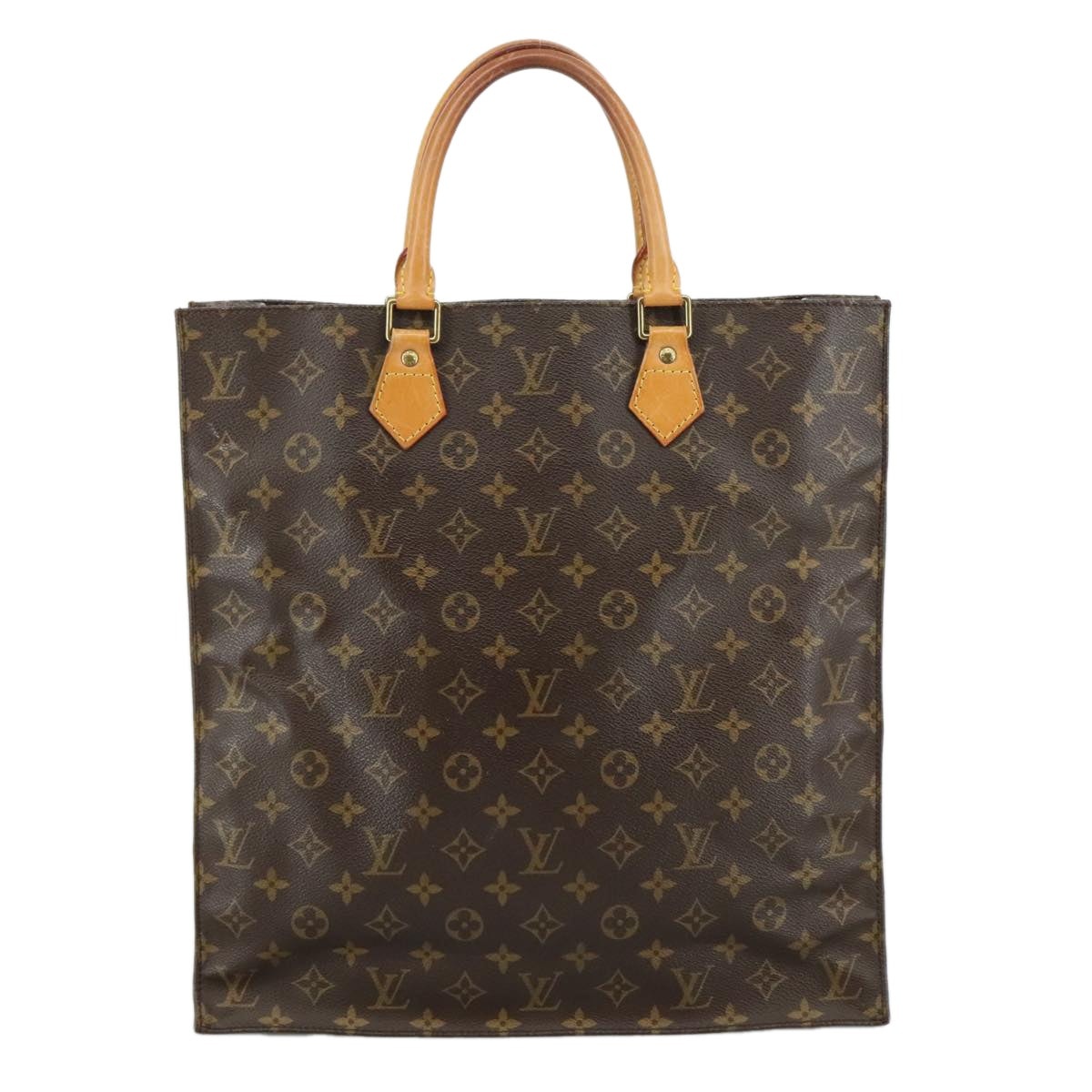 LOUIS VUITTON Monogram Sac Plat Hand Bag M51140 - 2