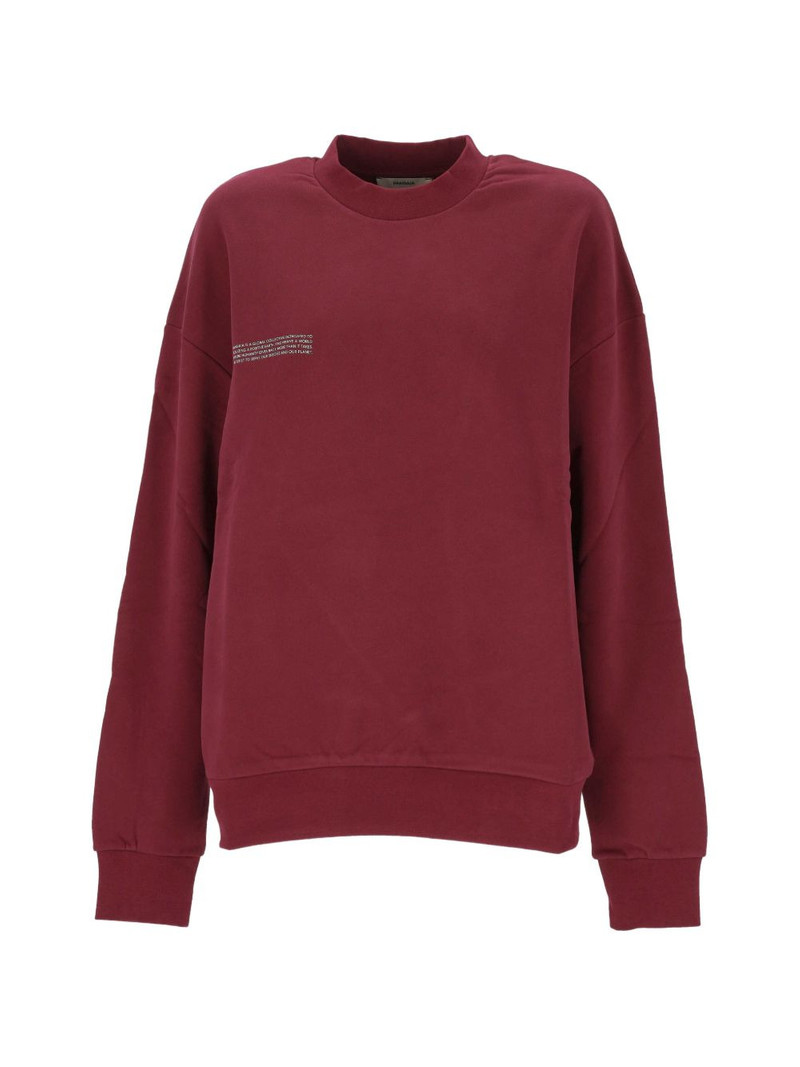 crew-neck text detail sweater 1