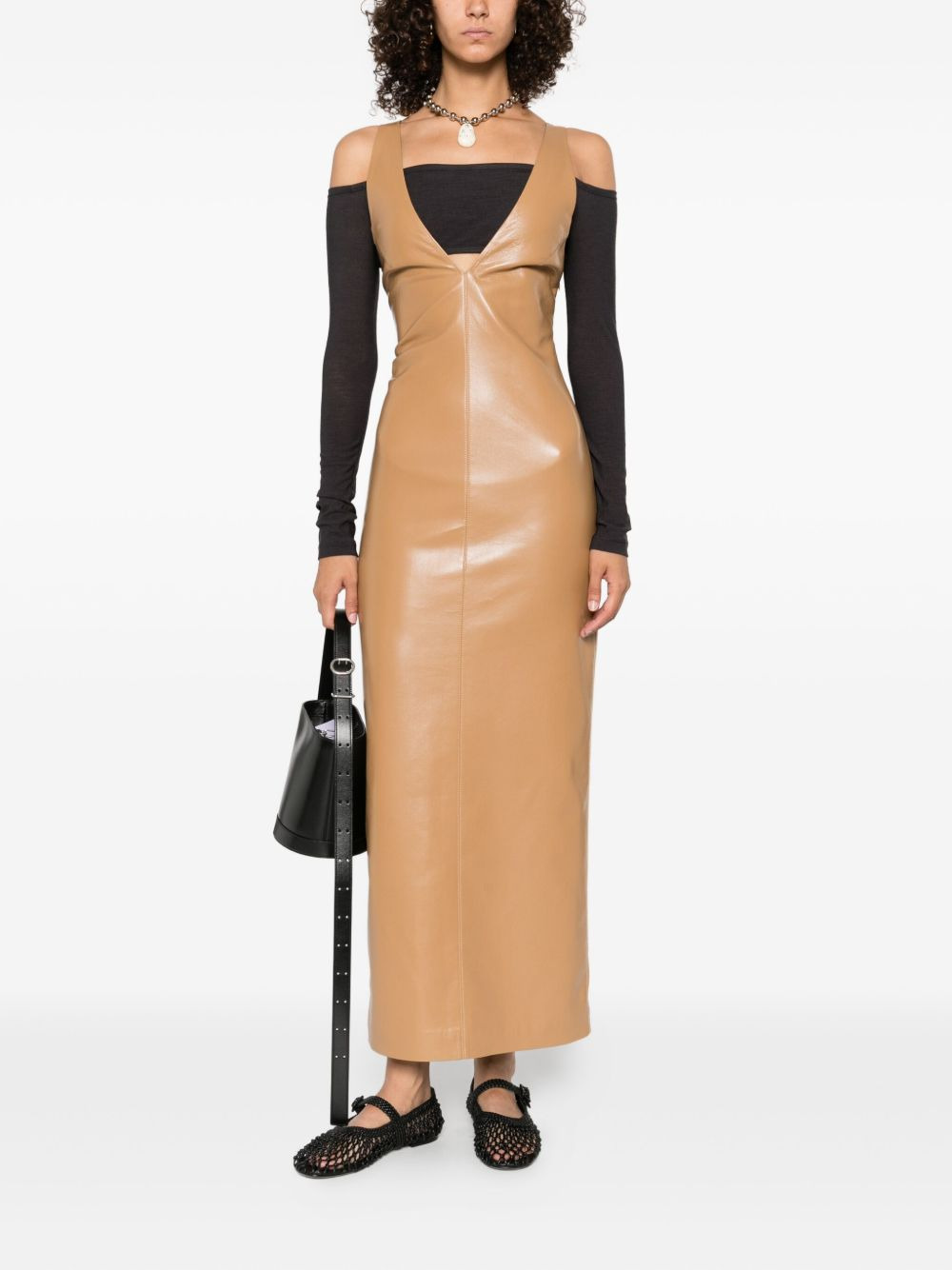 halterneck midi dress - 2