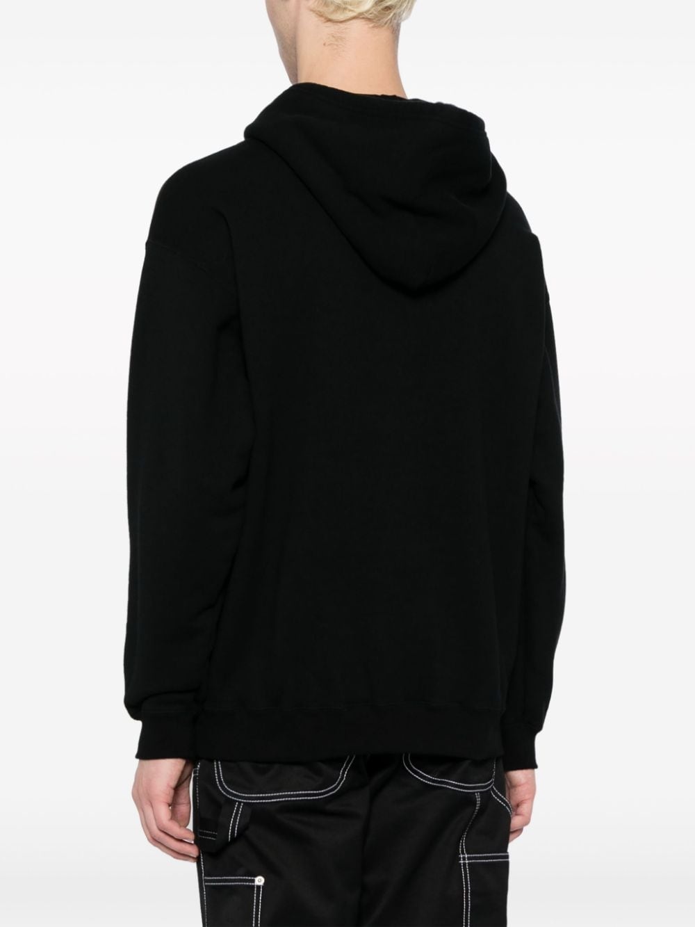 x Public Enemy logo-print cotton hoodie - 4