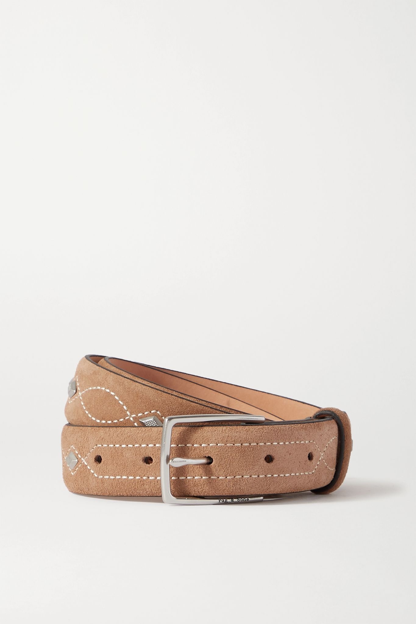 South Dress studded suede belt - 1