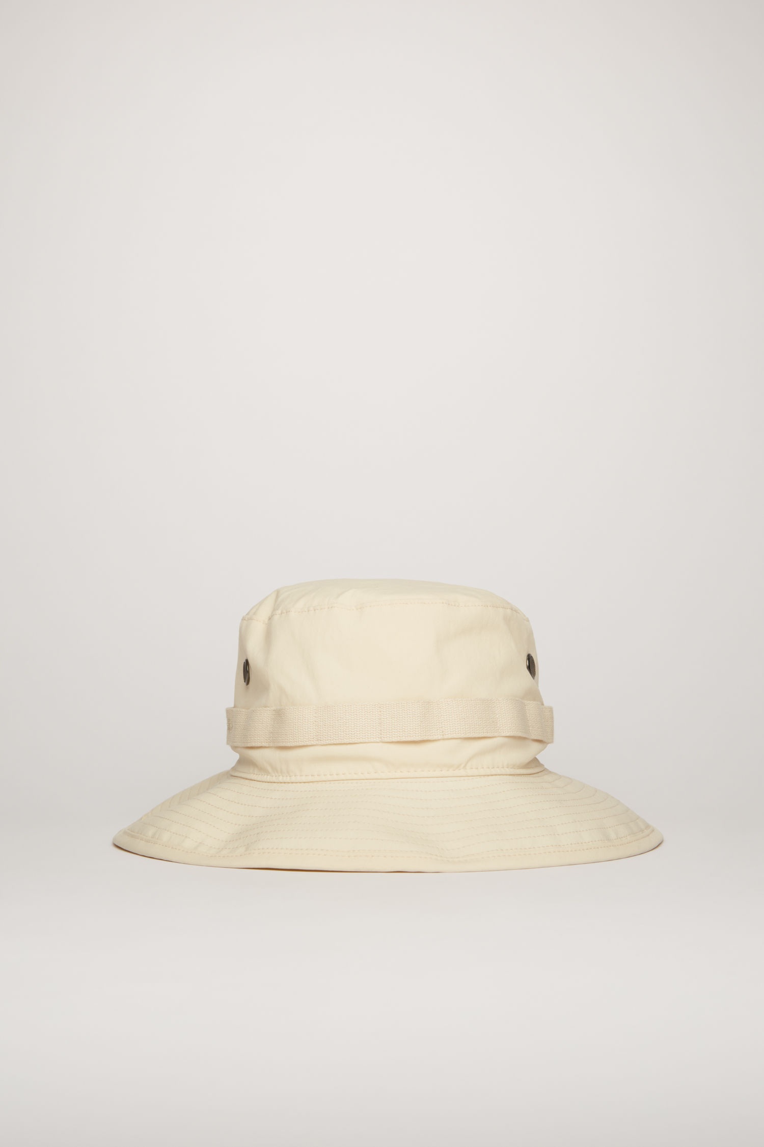 Logo-embroidered bucket hat champagne beige - 1