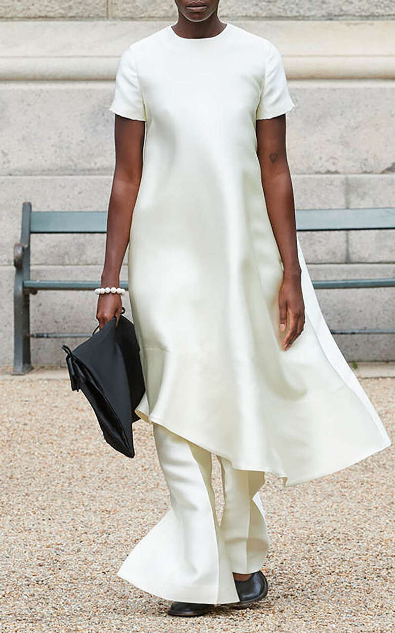 MKDT STUDIO Doma Assymetrical Dress ivory outlook