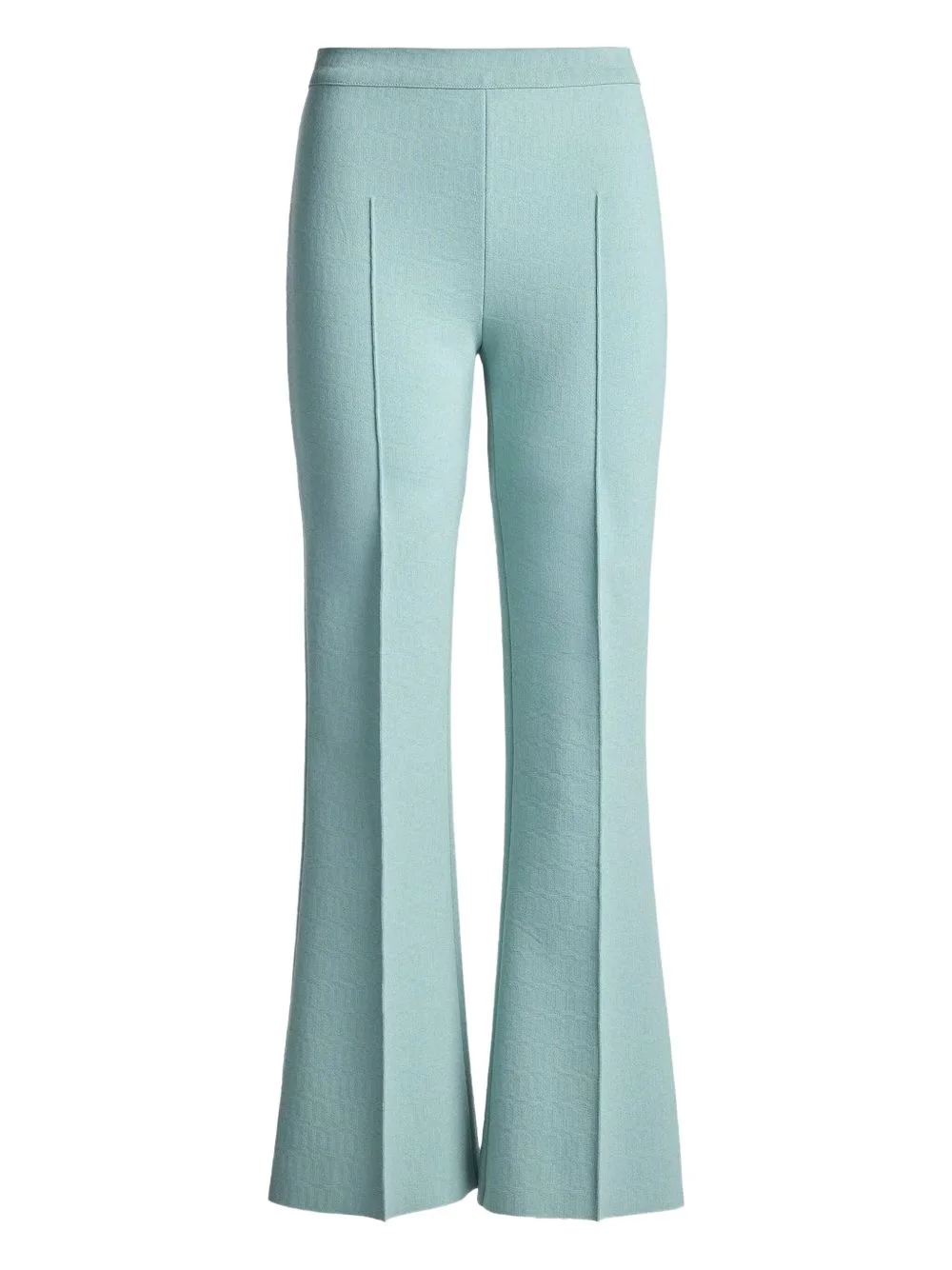 pin-tuck flared trousers - 1