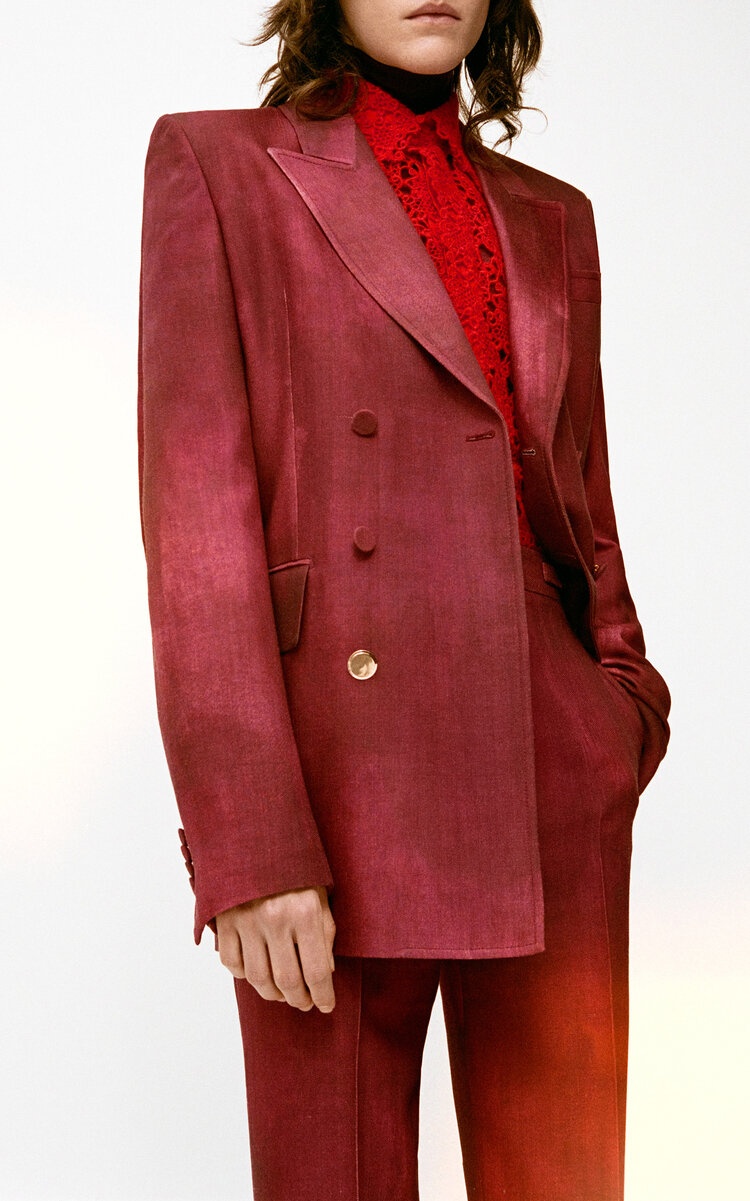 Cassia Lace Cashmere-Blend Shirt red - 2